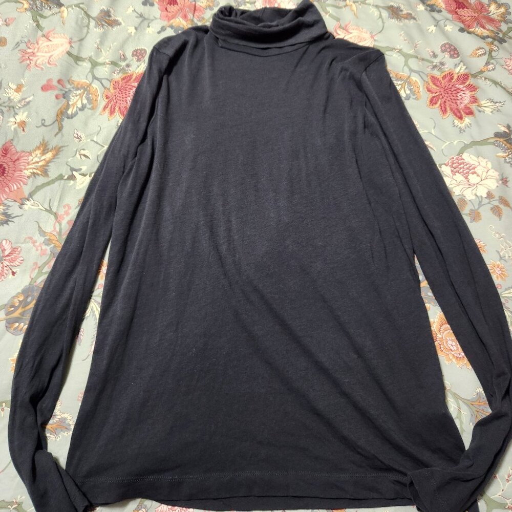 J. Crew Factory Turtleneck Black Size Extra Large Final